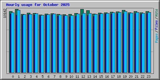 Hourly usage for October 2025